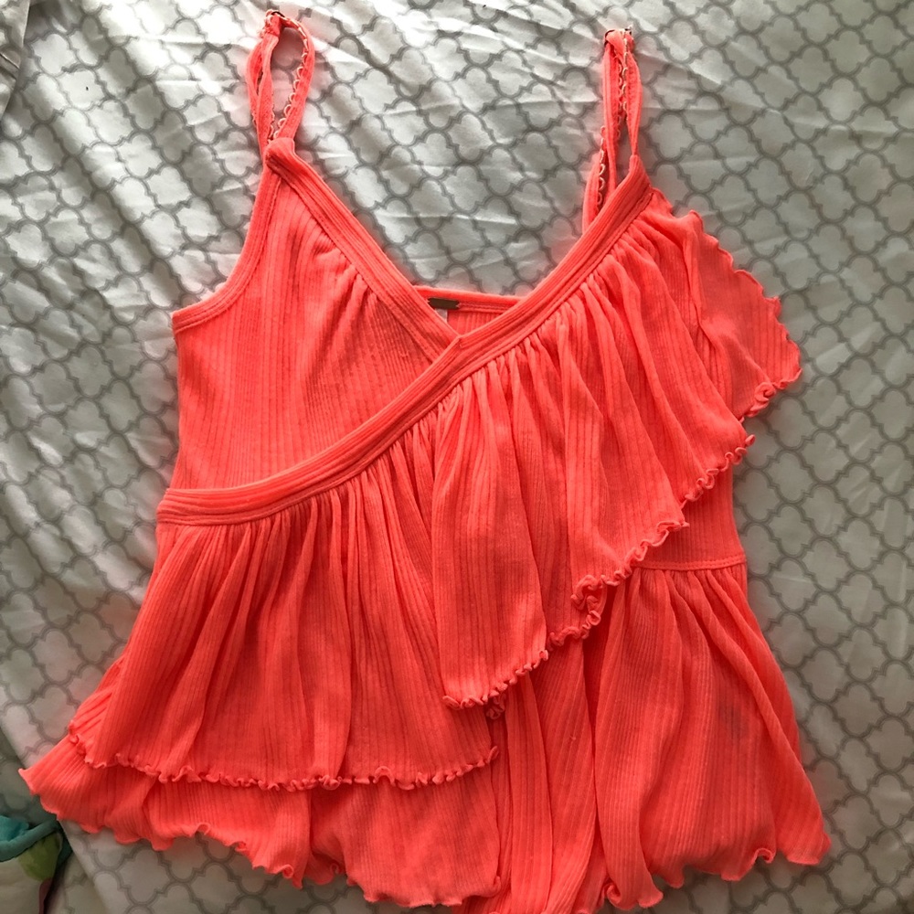 Pink Free People Tank Top